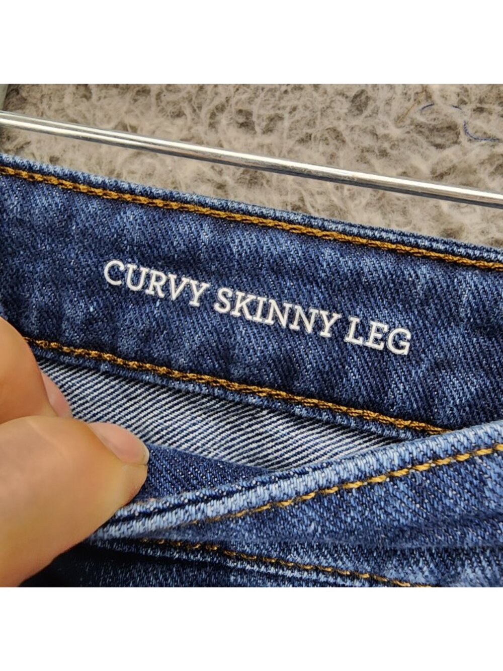 Style & Co Jeans Womens 18 Blue Stretch Denim Curvy Skinny Leg - Picture 5 of 16